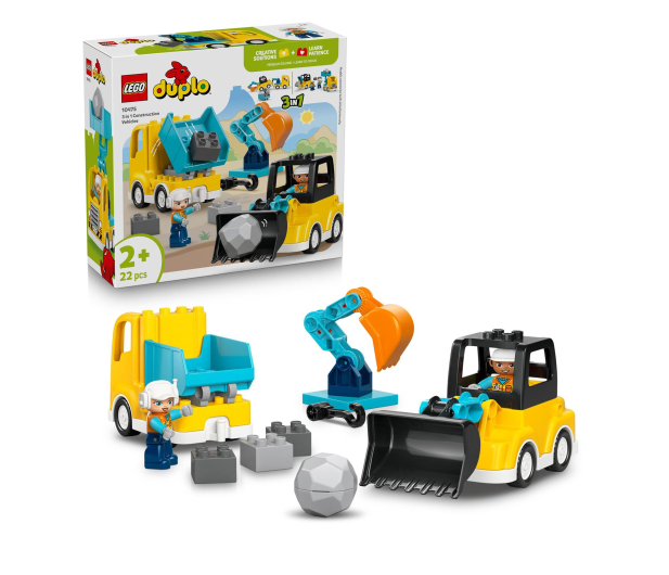 LEGO DUPLO 10475 Maszyny budowlane 3 w 1 - 1473398 - zdjęcie 2